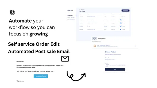 PostSale: Order Edit, Workflow screenshot