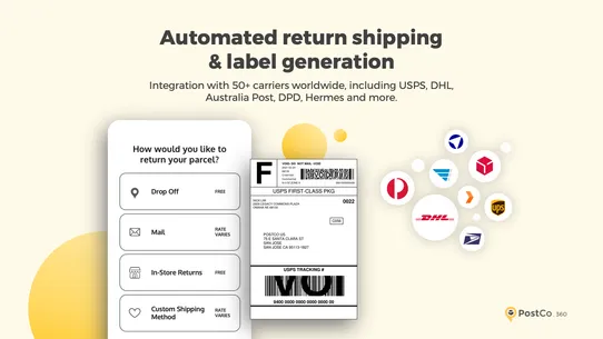 PostCo: Returns &amp; Exchanges screenshot