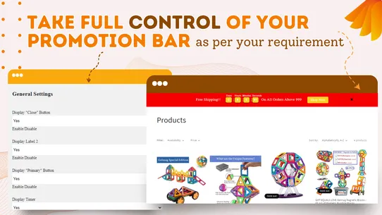 Webiators Promo Alert‑ Top Bar screenshot