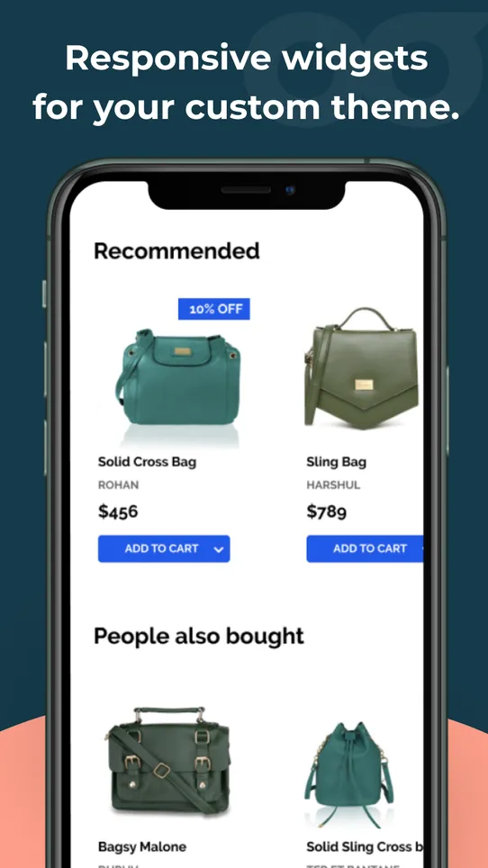 Glood Product Recommendations screenshot