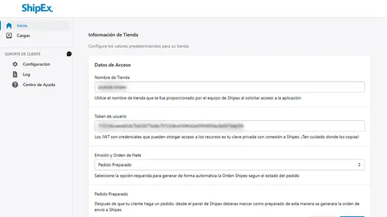 Shipex logística para Chile screenshot