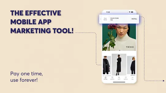 Mobile App Banner ‑ Shopney screenshot