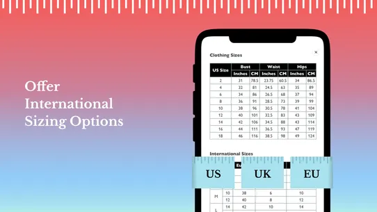 Size Chart &amp; Size Guide by CSC screenshot