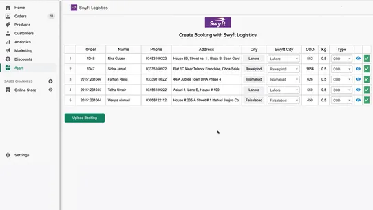 Swyft Logistics screenshot