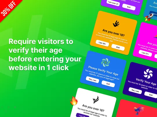 Age Verification Popup screenshot