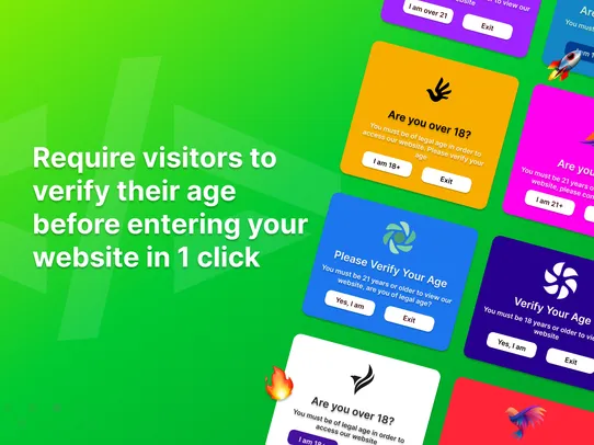 Age Verification Popup screenshot
