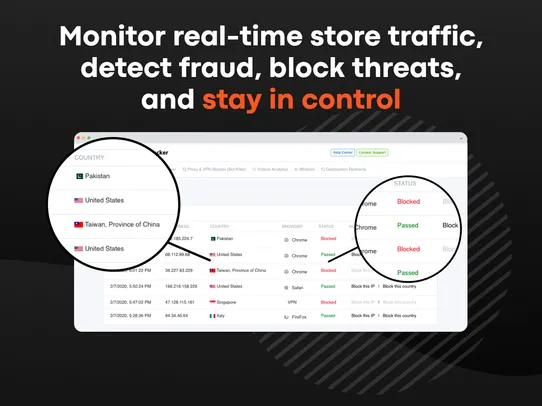 Blocky: Fraud Country Blocker screenshot