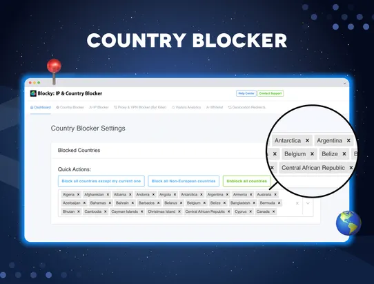 Blocky: IP &amp; Country Blocker screenshot