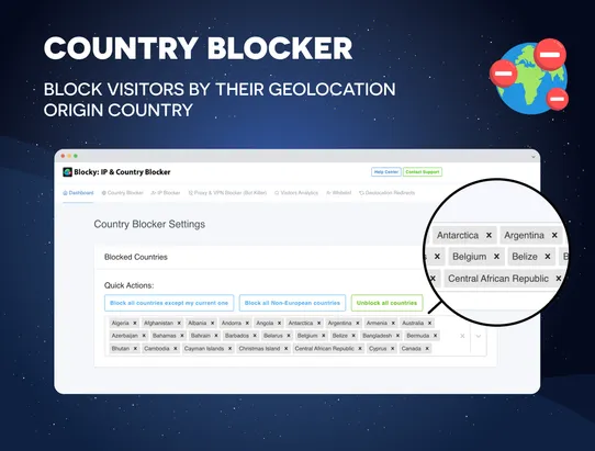 Blocky: IP &amp; Country Blocker screenshot