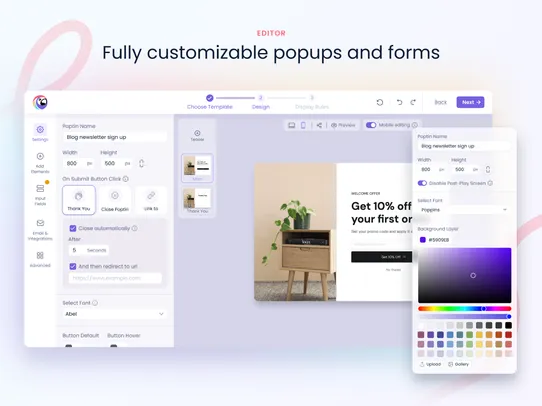 Poptin: Smart Pop Ups &amp; Forms screenshot