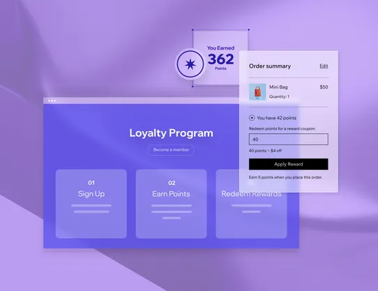 Wix Loyalty Program screenshot