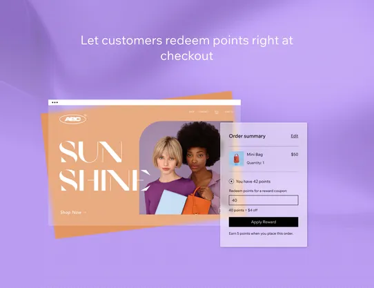 Wix Loyalty Program screenshot