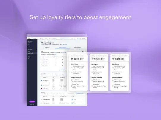 Wix Loyalty Program screenshot