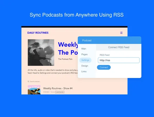 Wix Podcast Player screenshot