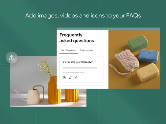 Wix FAQ screenshot
