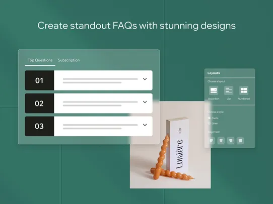 Wix FAQ screenshot