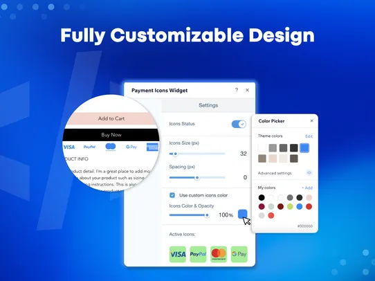 Trust Badges &amp; Payment Icons screenshot