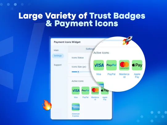 Trust Badges &amp; Payment Icons screenshot