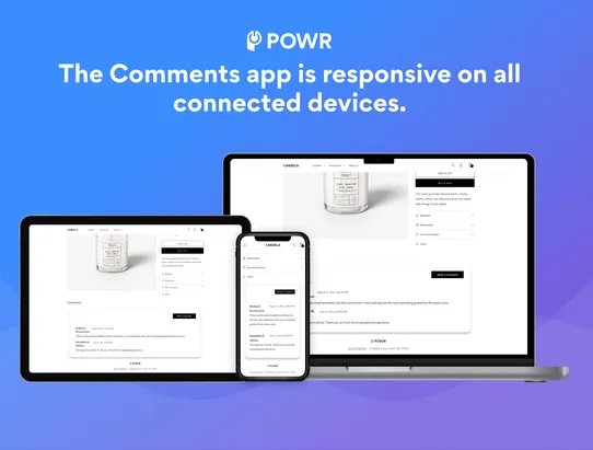 Comments by POWR screenshot