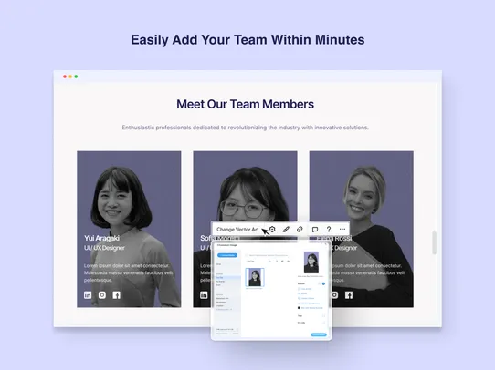 Team Members screenshot