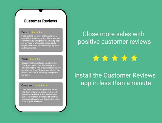 Customer Reviews screenshot