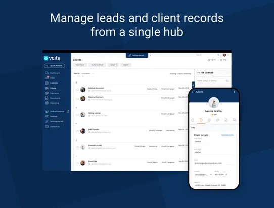 All-in-one CRM screenshot