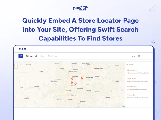 Store Locator Map screenshot