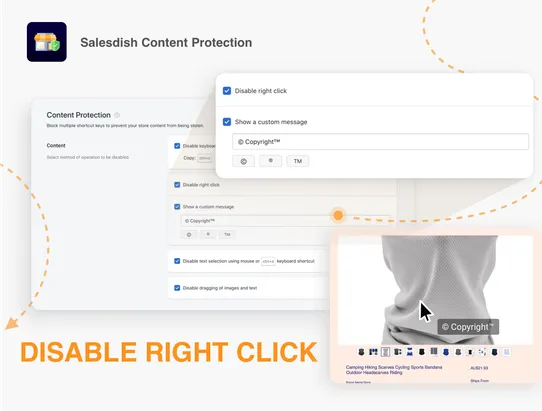 Salesdish Content Protection screenshot