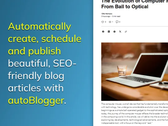 autoBlogger | AI Blog Creator screenshot