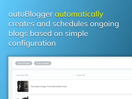 autoBlogger | AI Blog Creator screenshot