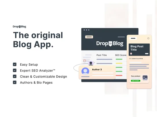 DropInBlog All-in-One Blog App screenshot