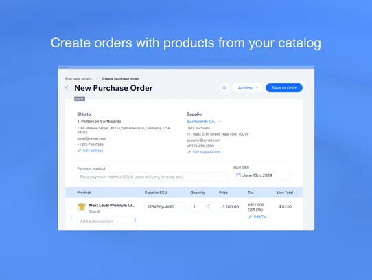 Purchase Orders screenshot