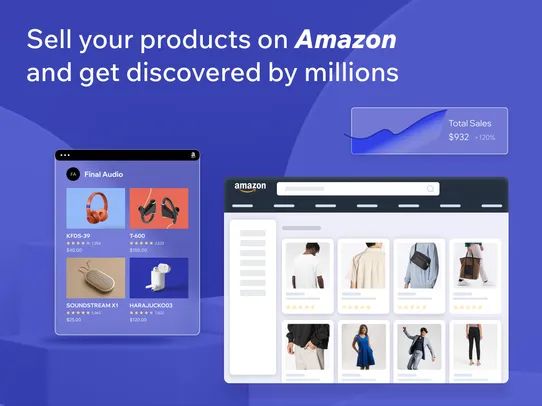 Amazon with Wix screenshot