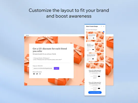 Wix Referral Program screenshot