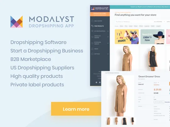 Modalyst - Dropshipping screenshot