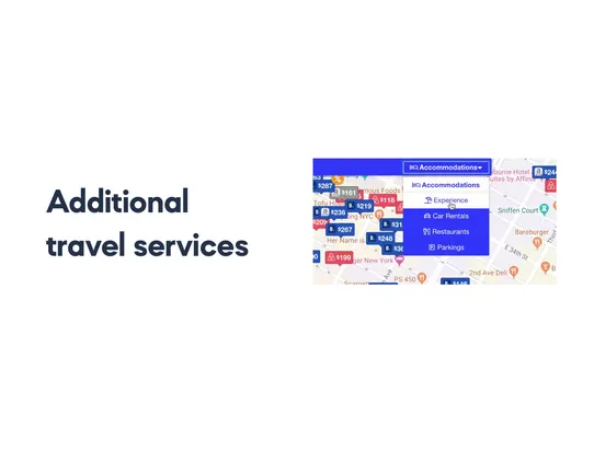 Hotels &amp; Airbnbs Map screenshot