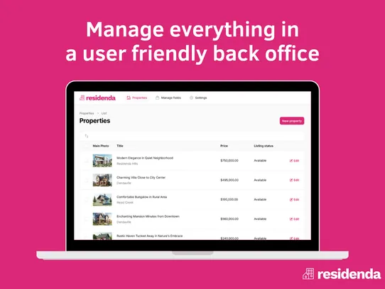Residenda Real Estate Listings screenshot