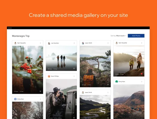 Wix Shared Gallery screenshot