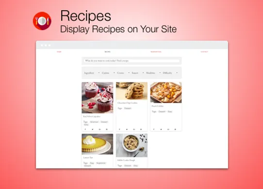 Recipes screenshot