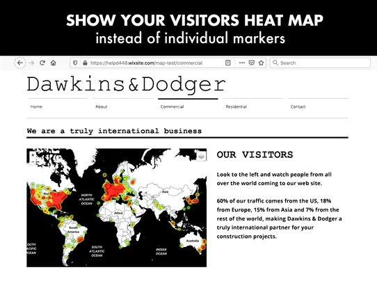 Visitors Map screenshot