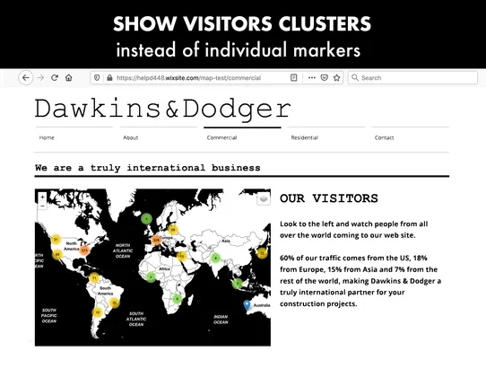 Visitors Map screenshot