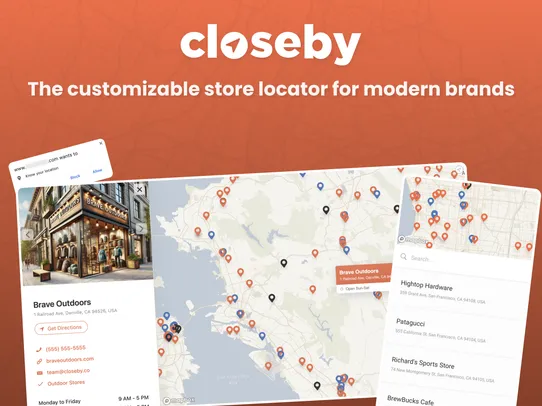 Closeby - Store Locator Map screenshot