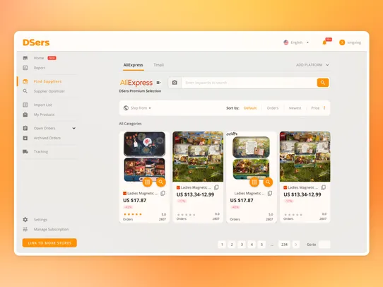 Dropshipping AliExpress-DSers screenshot