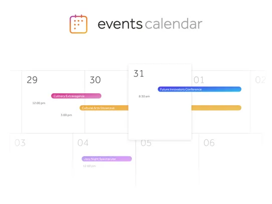 Events Calendar screenshot