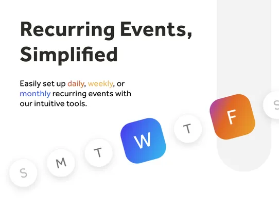 Events Calendar screenshot