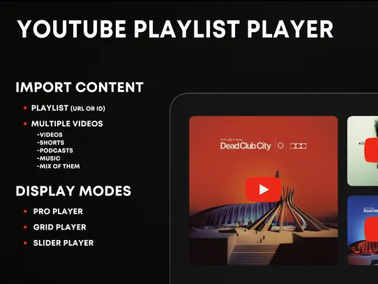 YouTube Playlist Player screenshot