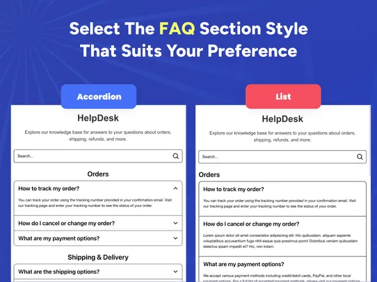 FAQ screenshot