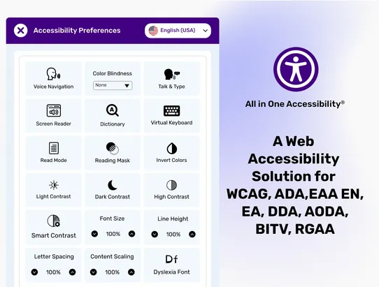 All in One Accessibility screenshot