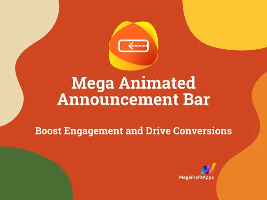 Mega Animated Announcement Bar screenshot