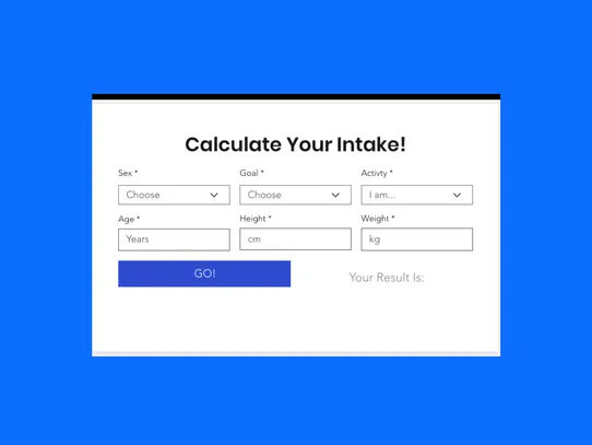 Calories Calculator screenshot